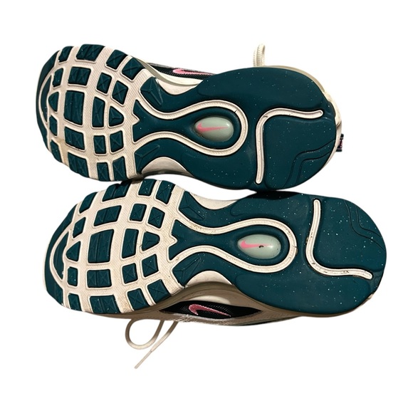 Nike air max 97 white teal and pink 4.5 youth - Picture 5 of 6